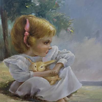 Girl painting