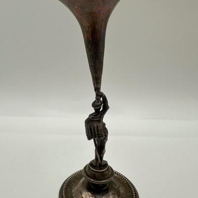 Antique Sterling Victorian Figural Vase