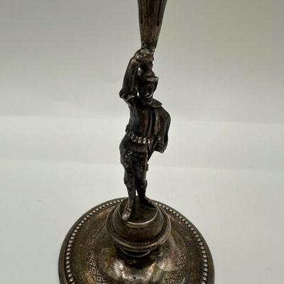 Antique Sterling Victorian Figural Vase