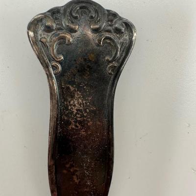 Antique Victorian Serving Spoon Engraved Anna