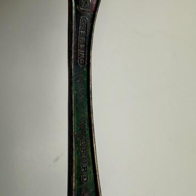 Antique Victorian Serving Spoon Engraved Anna