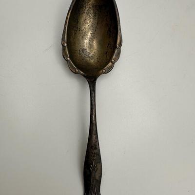 Antique Victorian Serving Spoon Engraved Anna