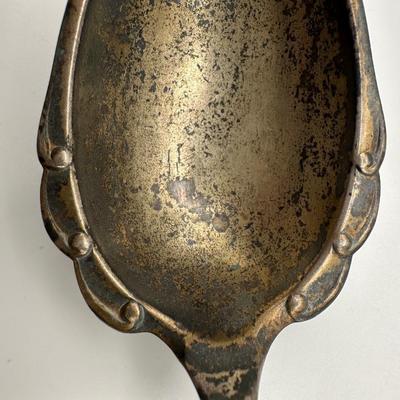 Antique Victorian Serving Spoon Engraved Anna