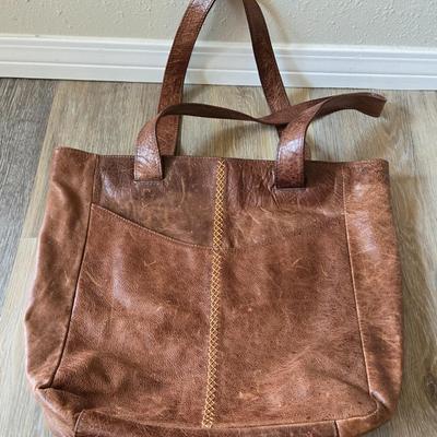 Brown Leather Handbag