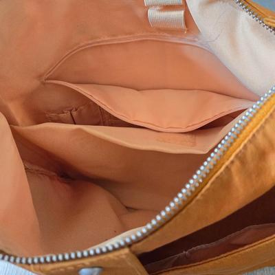Orange Leopard Bagallini Handbag