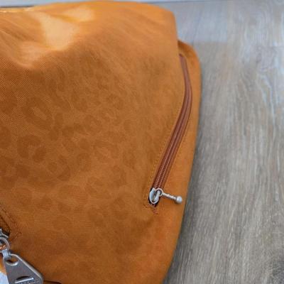 Orange Leopard Bagallini Handbag