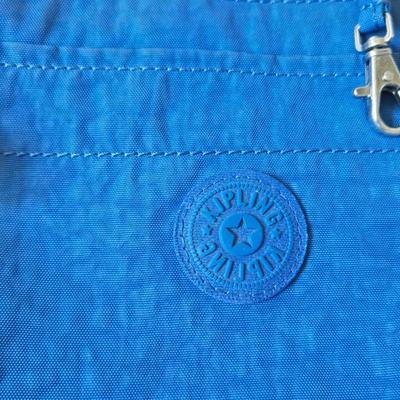 Kipling Blue Crossbody Bag with Signature Gorilla Keychain