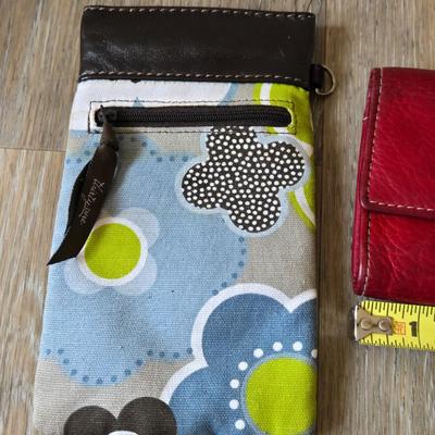 Fossil Red Wallet and Twenty-One Sunglass Case or Wallet