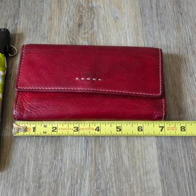 Fossil Red Wallet and Twenty-One Sunglass Case or Wallet
