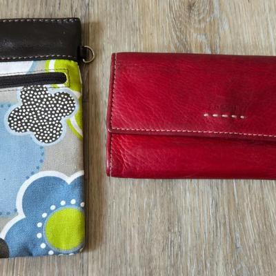 Fossil Red Wallet and Twenty-One Sunglass Case or Wallet