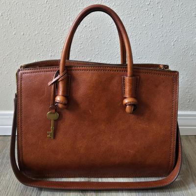 Fossil Brown Leather Handbag