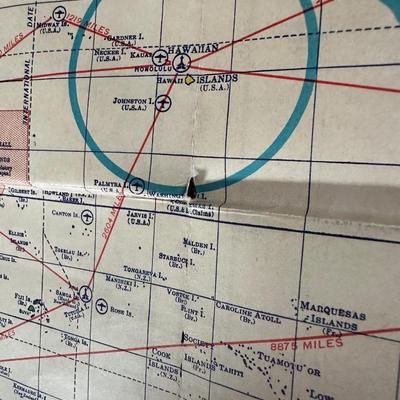 1941 International Radio News Map w/ 7up Bottle Opener