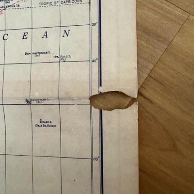 1941 International Radio News Map w/ 7up Bottle Opener