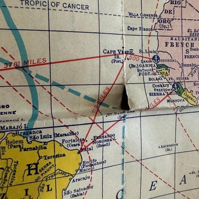1941 International Radio News Map w/ 7up Bottle Opener