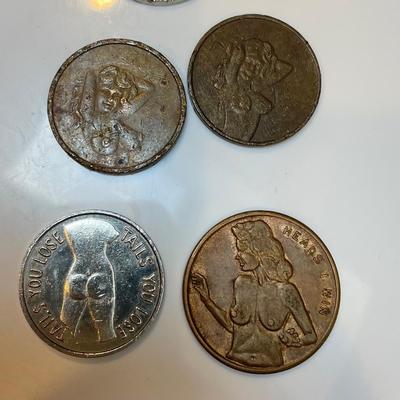 Cleveland 1884 Campaign, Masonic Penny, Risqué Winning Coins & Tokens (K-SS)