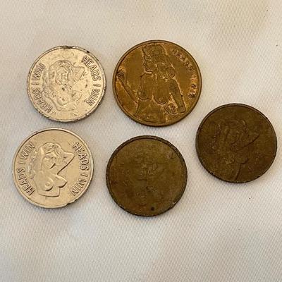 Cleveland 1884 Campaign, Masonic Penny, Risqué Winning Coins & Tokens (K-SS)