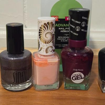 Nail Polishes, Polish Remover and Vaseline