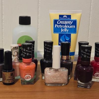 Nail Polishes, Polish Remover and Vaseline