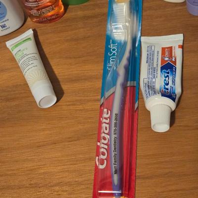 Travel Size Shampoo/Conditioner, Lotion, Toothpaste, Toothbrush, ect.