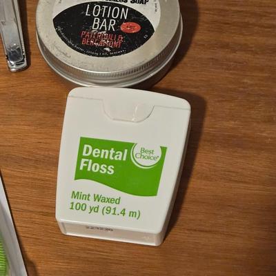 Mixed Beauty Lot - Lotions Chapstick, Sunblock, Toothbrushes, and Floss,