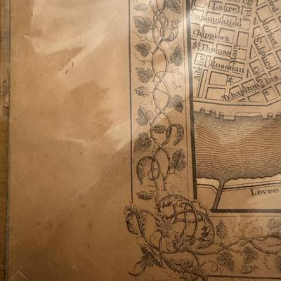 Plan of New Orleans Map, 1866 & Map of Louisiana, 1935