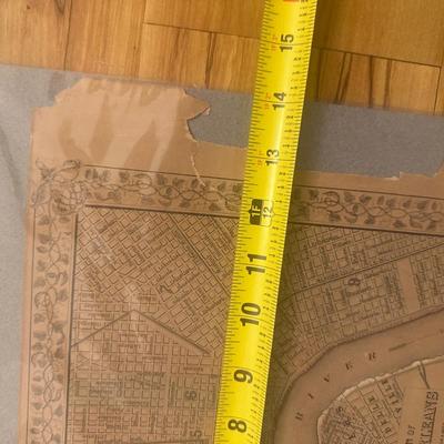 Plan of New Orleans Map, 1866 & Map of Louisiana, 1935