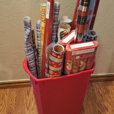 Lot of Christmas wrapping paper