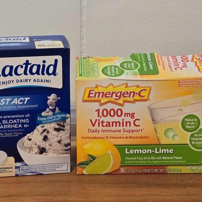 New Unopened Lactaid and Emergen-C