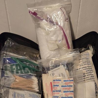 First Aid Kit and Gel Pain Reliever Pack