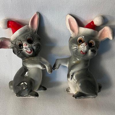 Mid Century Kreiss Christmas Bunnies, 2