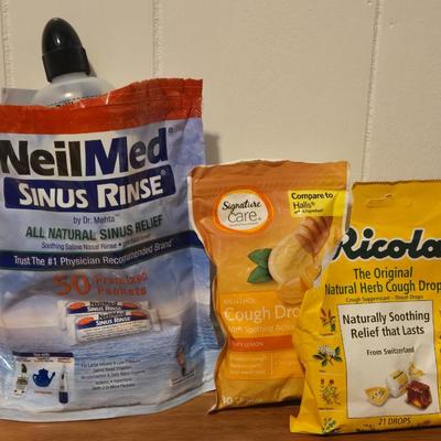 Sinus Relief and Cough Drops