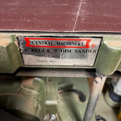 Central Machinery 6” Belt & 9” Disc Sander (WS-MK)