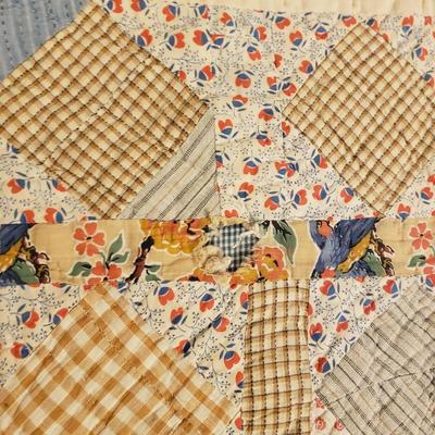 Hand Sewn Quilt 75" x 62" (P-KD)