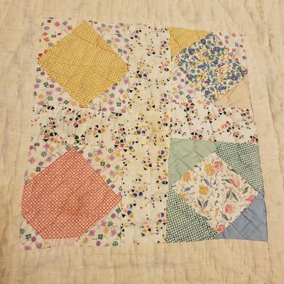 Hand Sewn Quilt 75" x 62" (P-KD)