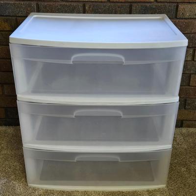 3 Drawer Sterlite Storage