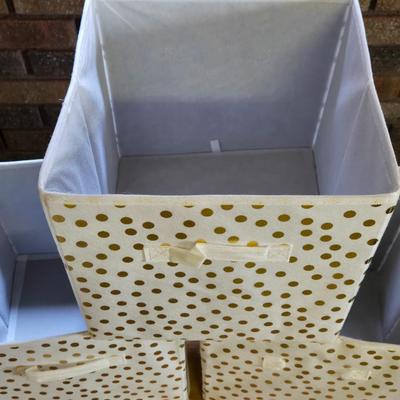 (4) Soft Side Storage Cubes