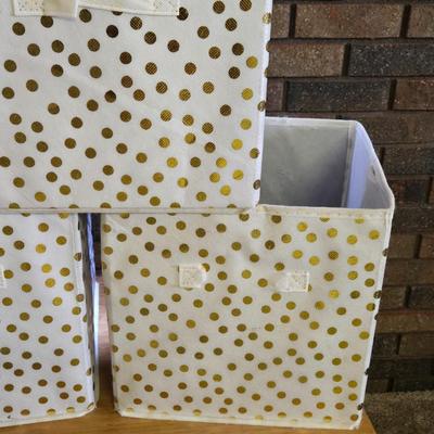 (4) Soft Side Storage Cubes