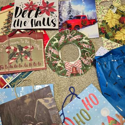 Large Lot of Christmas Gift Bags