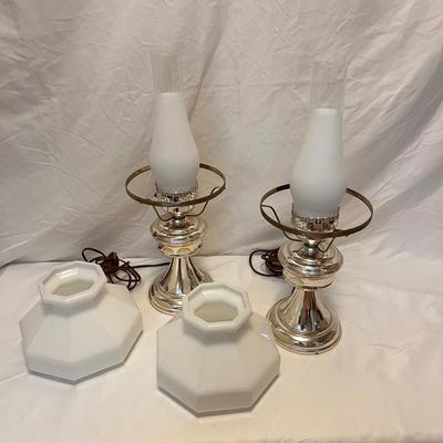 Milk Glass Vintage Lamps (P-DZ)
