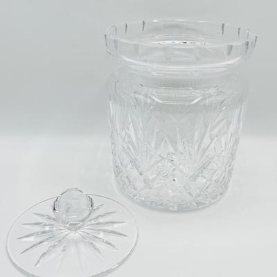 Pair (2) ~ Large 6" Crystal Biscuit Jars