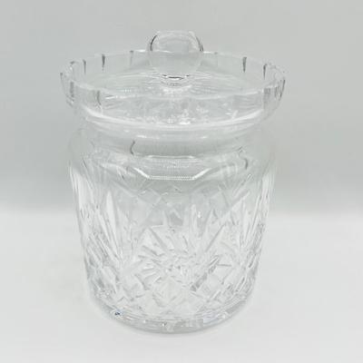 Pair (2) ~ Large 6" Crystal Biscuit Jars