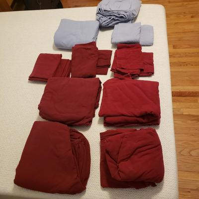Sleep Number 360 Queen Bed Frame and Three Sets of Queen Flannel Sheets (P-KD)