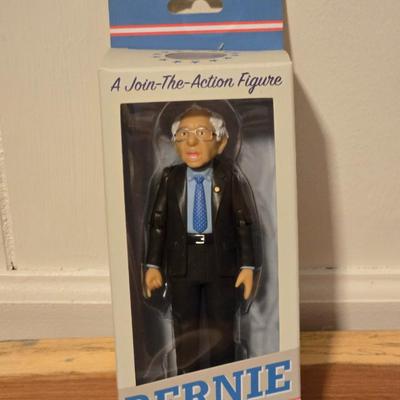 Collector's Bernie Figure & Stickers