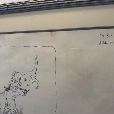 Original The Boar Hunt - Drawing # 1 by Alex Beard