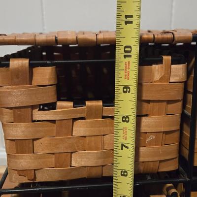 Desk or Counter Top Wicker 4 Drawer Storage
