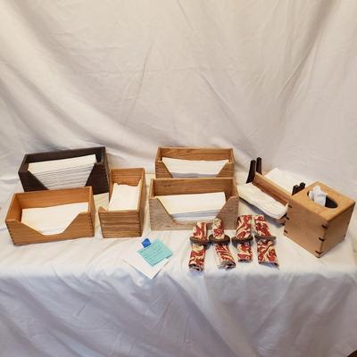 Handmade Wooden Tissue, Paper Towel Holders and More (H-KD)