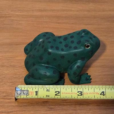 Artist Made & Signed Wood Frog