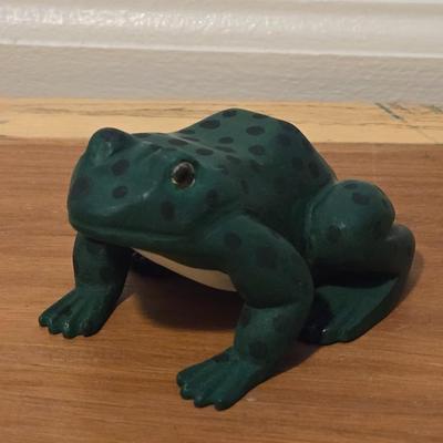 Artist Made & Signed Wood Frog
