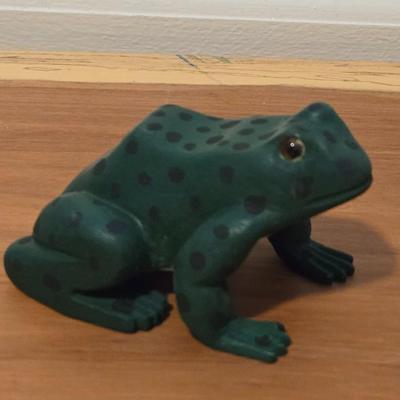 Artist Made & Signed Wood Frog