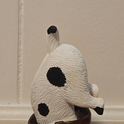 Dog in a Boot Resin Deco